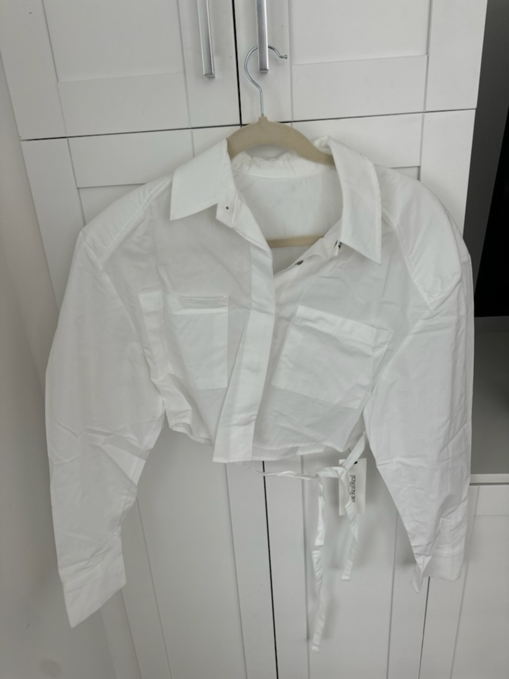 THE FRANKIE SHOP BUTTON UP CROPPED